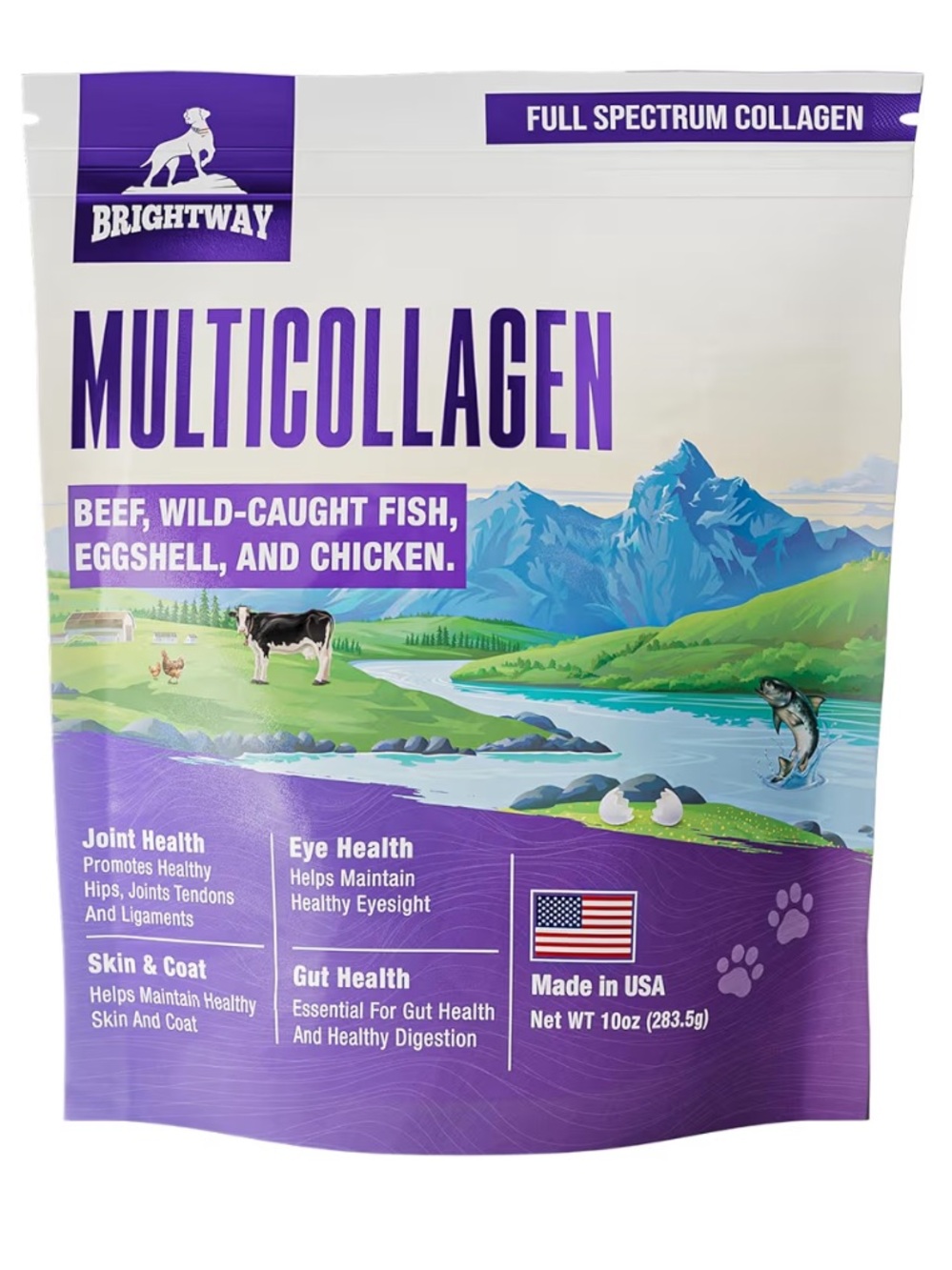 Multi-Collagen Peptide Daily Liquid Collagen for Dogs Eggshell Powder Membrane 1